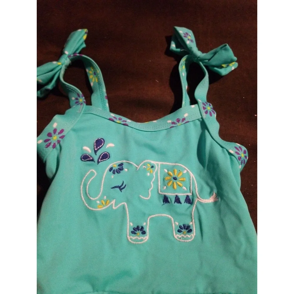 Gymboree 12 18 months elephant swim‎ suit bathing safari smiles